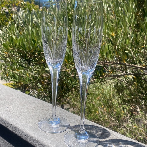 VIntage Noritake Moondust Pattern Champagne Goblets, set of 2 - Picture 2 of 5